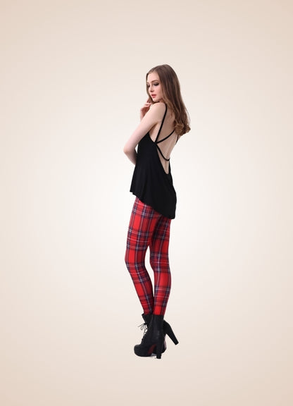 Steampunk Plaid Legging UK