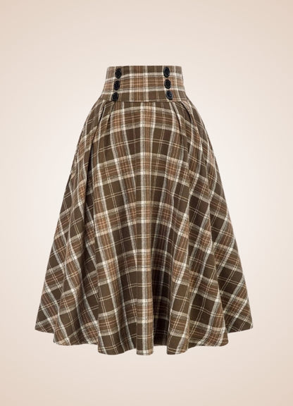 Steampunk Plaid Skirt UK