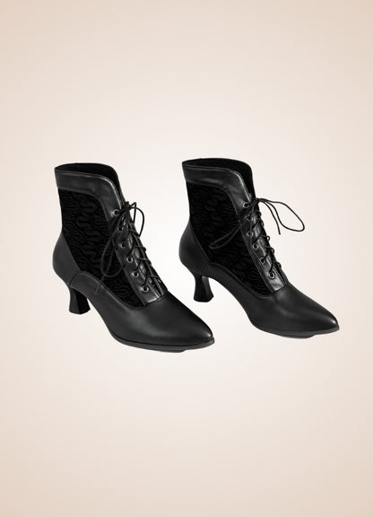 Steampunk Pointed Toe Ankle Boots UK
