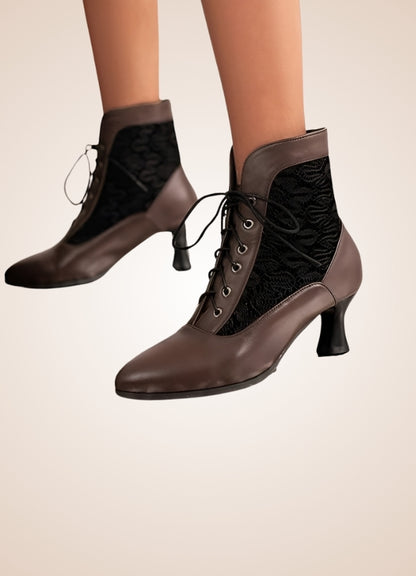Steampunk Pointed Toe Ankle Boots UK