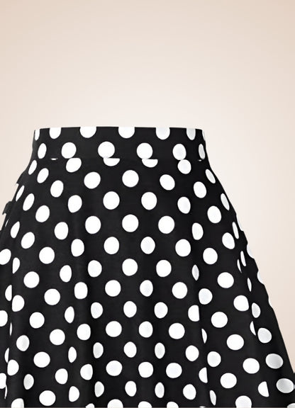 Steampunk Polkadot Midi Skirt UK