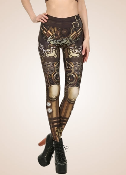 Steampunk Printed Legging UK