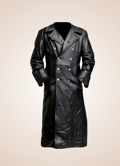 Steampunk Pu Leather Coat UK