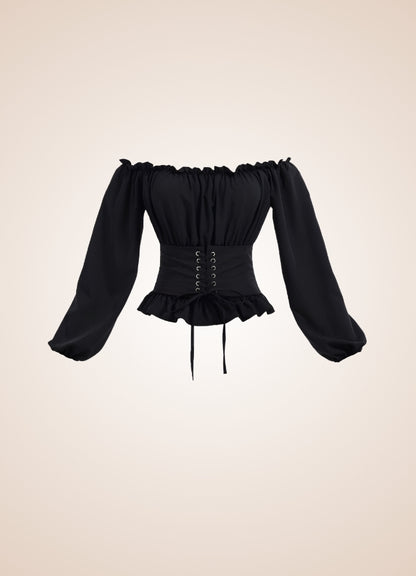 Steampunk Renaissance Off Shoulder Shirt UK