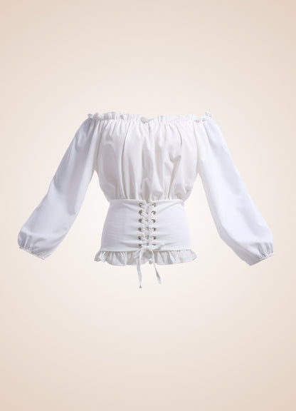 Steampunk Renaissance Off Shoulder Shirt UK
