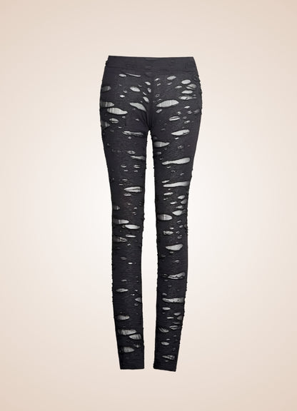 Steampunk Ripped Print Legging UK