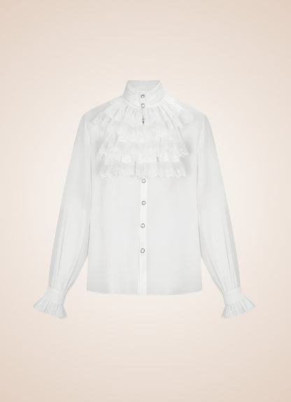 Steampunk Ruffled Shirt UK