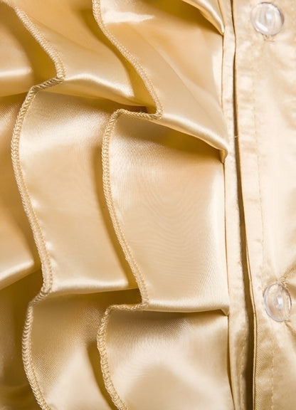 Steampunk Satin Gold Shirt UK