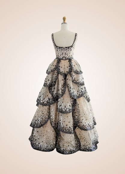 Steampunk Sequin Ball Gown UK
