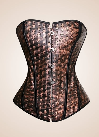 Steampunk Skull Pattern Corset UK