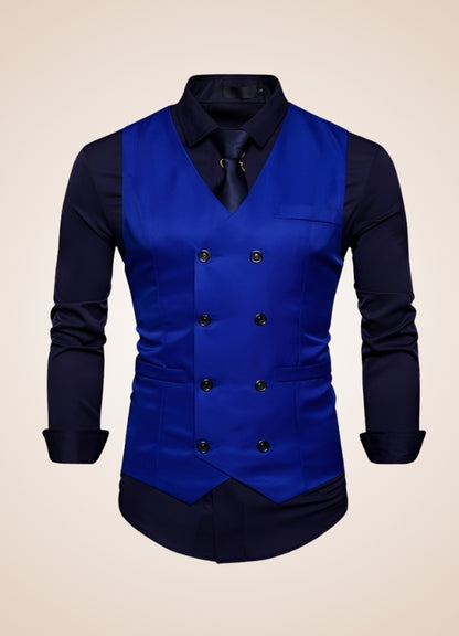 Steampunk Slim Fit Double Breasted Vest UK