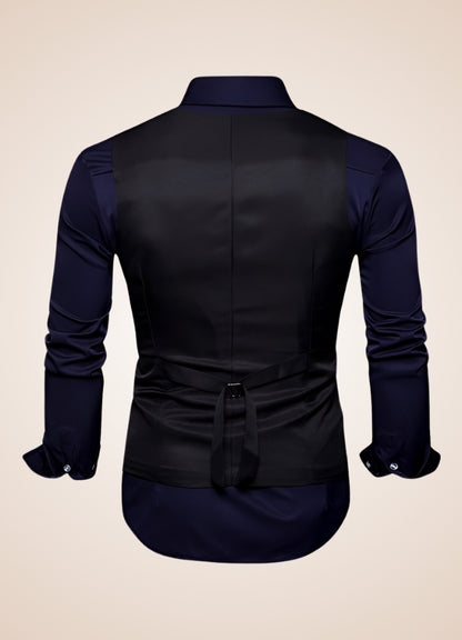 Steampunk Slim Fit Double Breasted Vest UK