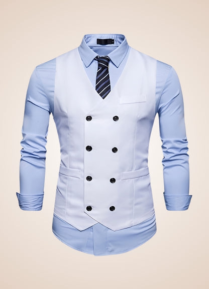 Steampunk Slim Fit Double Breasted Vest UK