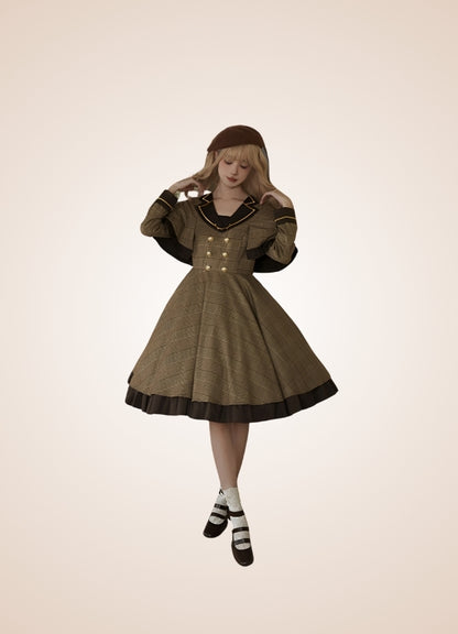 Steampunk Stripe Lolita Dress UK