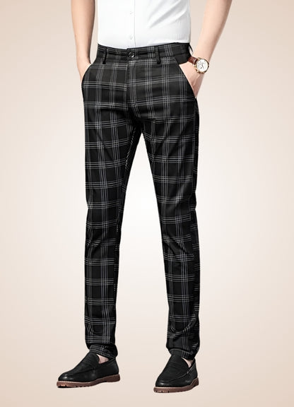 Steampunk Stripe Plaid Trousers UK