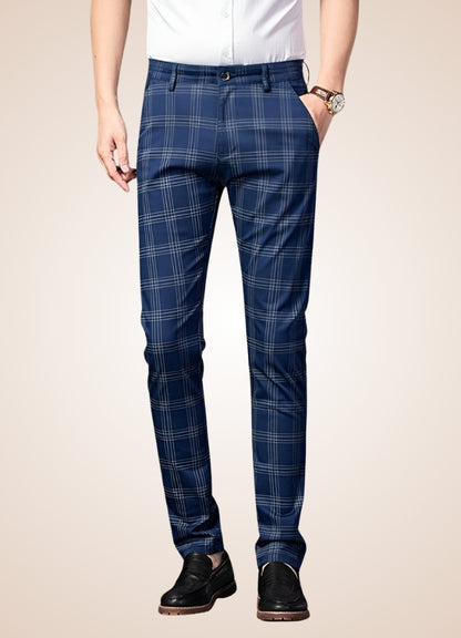 Steampunk Stripe Plaid Trousers UK