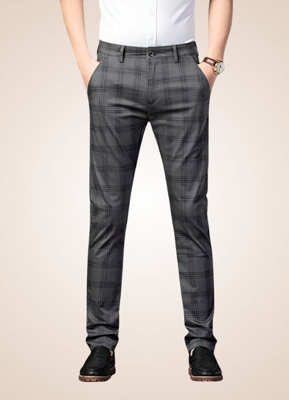Steampunk Stripe Plaid Trousers UK