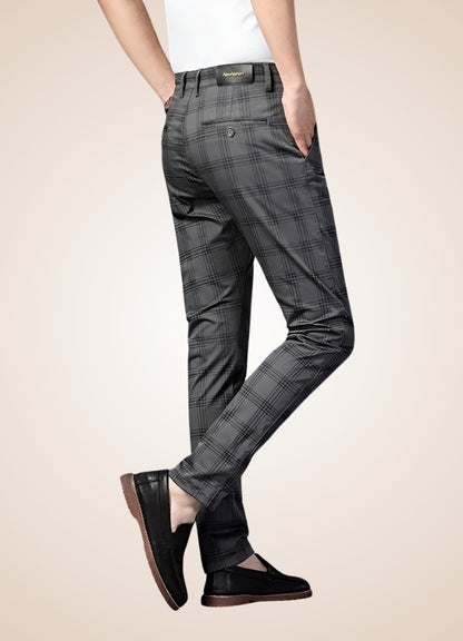 Steampunk Stripe Plaid Trousers UK