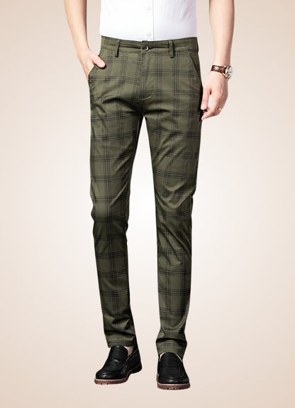 Steampunk Stripe Plaid Trousers UK
