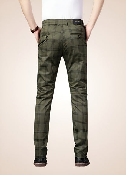 Steampunk Stripe Plaid Trousers UK