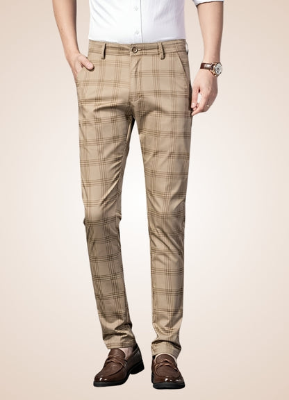 Steampunk Stripe Plaid Trousers UK