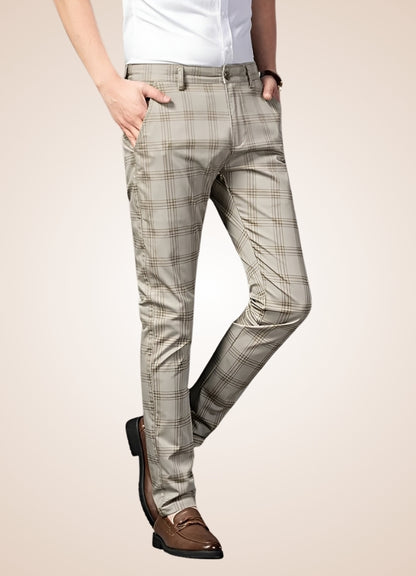 Steampunk Stripe Plaid Trousers UK