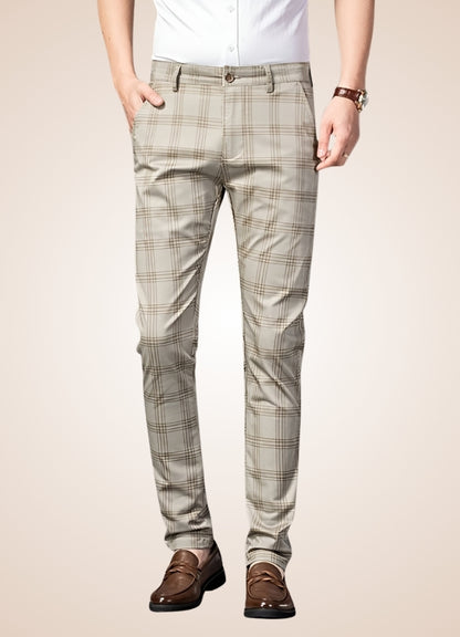 Steampunk Stripe Plaid Trousers UK