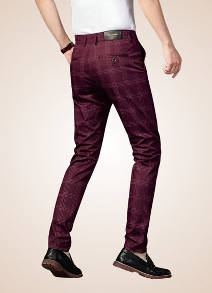 Steampunk Stripe Plaid Trousers UK