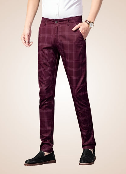Steampunk Stripe Plaid Trousers UK