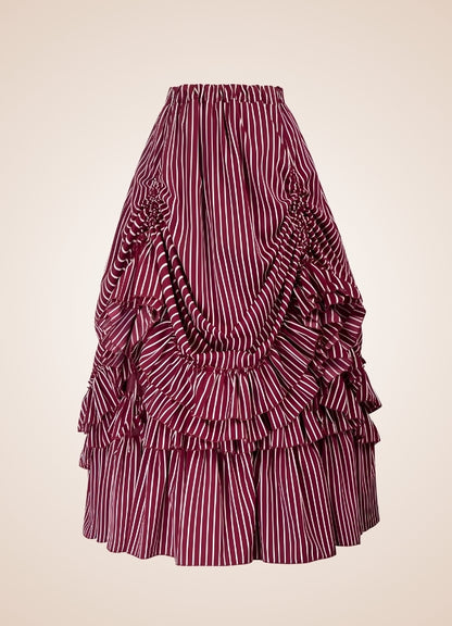 Steampunk Stripped Maxi Skirt UK
