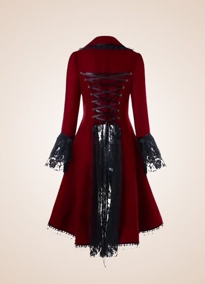 Steampunk Turn Down Collar Dress UK