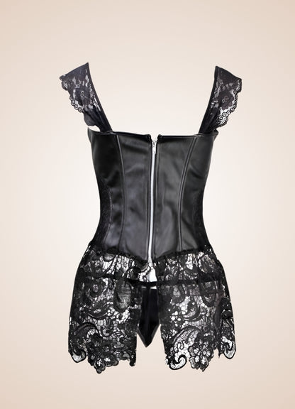 Steampunk Underbust Corset Lingerie Set UK