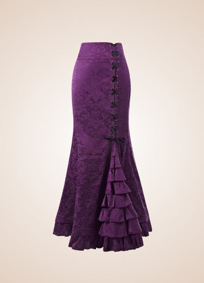 Steampunk Victorian Brocade Skirt UK