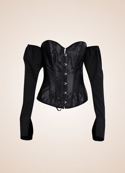 Steampunk Victorian Long Sleeve Corset UK