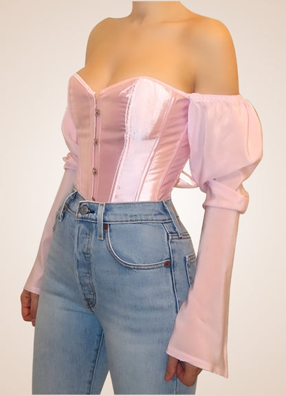 Steampunk Victorian Long Sleeve Corset UK