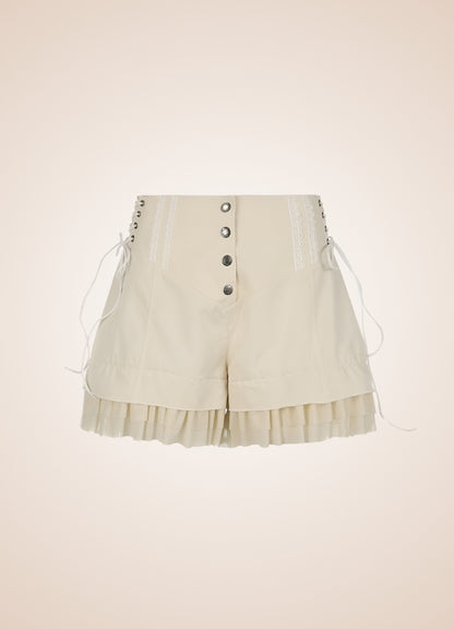 Steampunk Victorian Shorts White UK