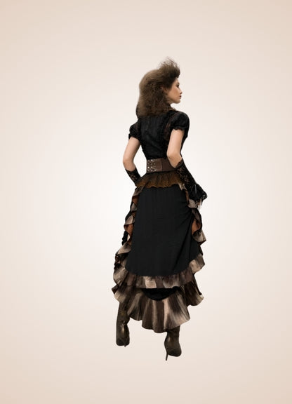Steampunk Vintage Long Skirt UK