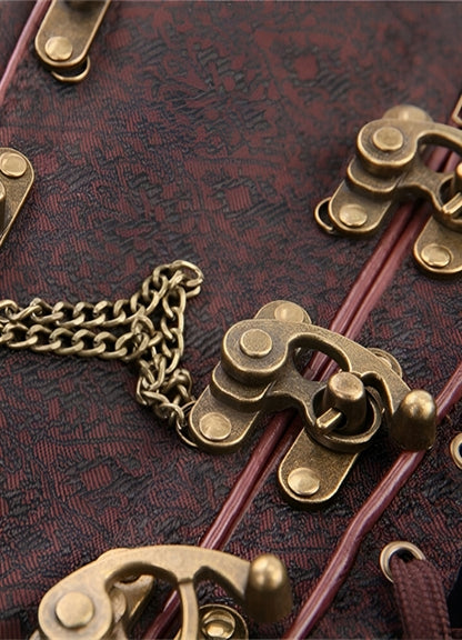 Steampunk Zipper Corset UK
