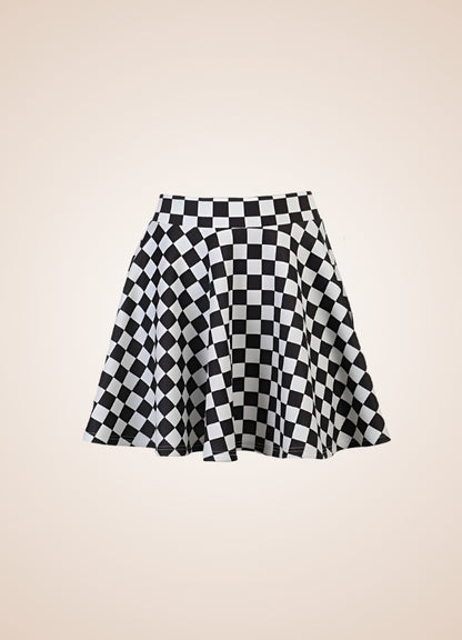 Two Color Gothic Mini Skirt UK