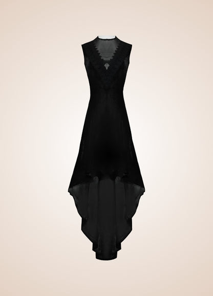V Neck Sleeveless Steampunk Dress UK
