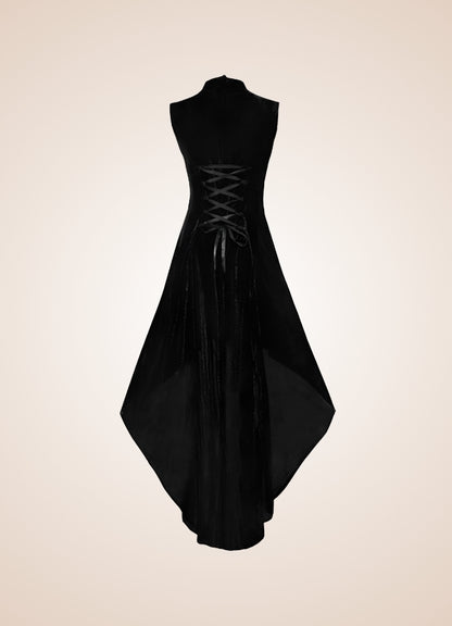 V Neck Sleeveless Steampunk Dress UK