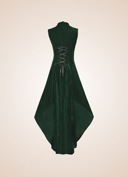 V Neck Sleeveless Steampunk Dress UK