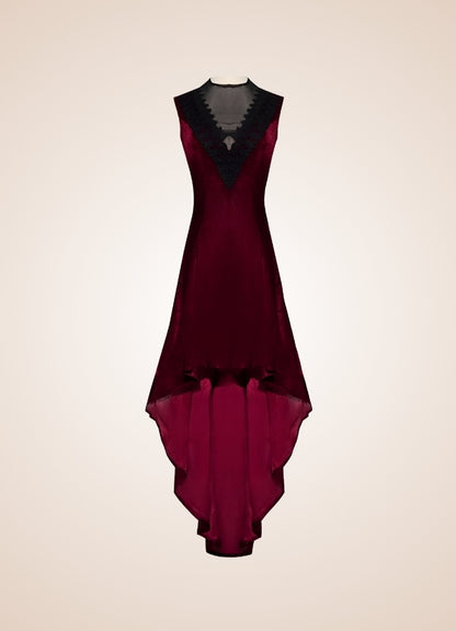 V Neck Sleeveless Steampunk Dress UK