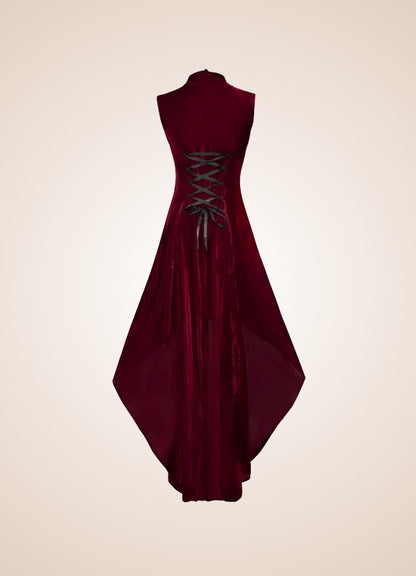 V Neck Sleeveless Steampunk Dress UK