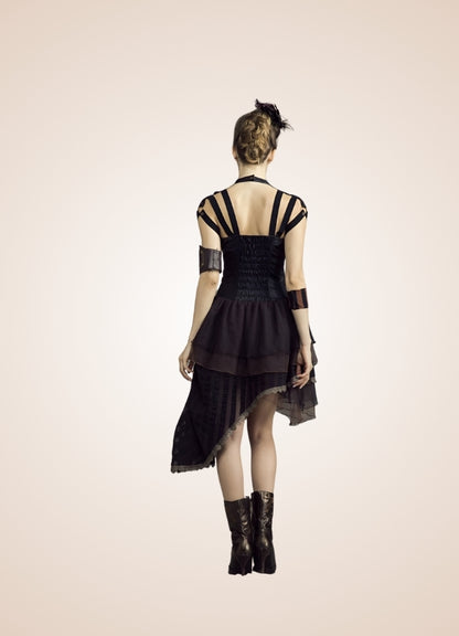 Victorian Asymmetrical Steampunk Dress UK