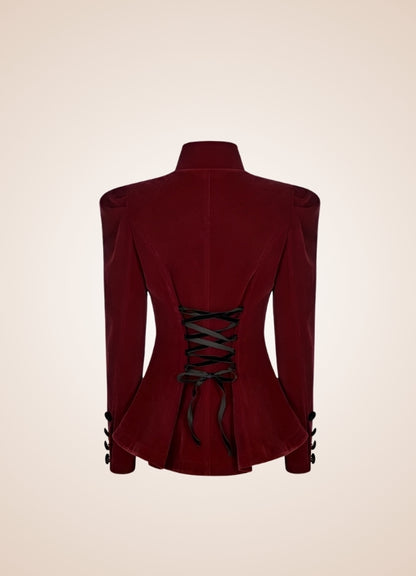 Victorian Burgundy Women's Jacket UK