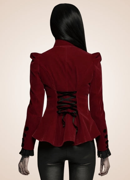 Victorian Burgundy Women's Jacket UK