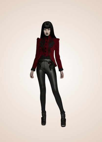 Victorian Burgundy Women's Jacket UK