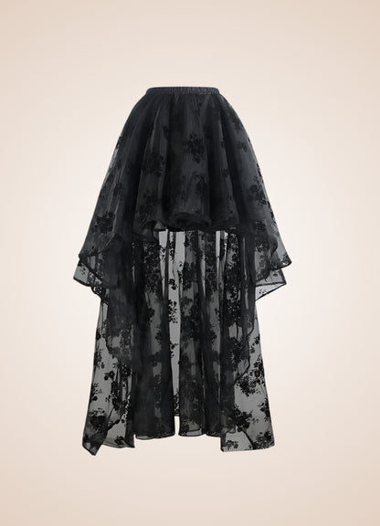 Vintage Flowers Steampunk Skirt UK