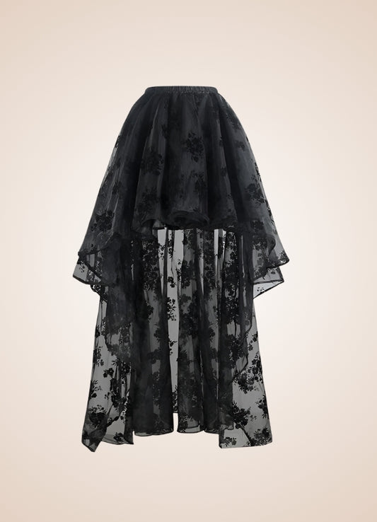 Vintage Flowers Steampunk Skirt UK